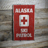 Alaska Ski Patrol Rustic Wood Sign