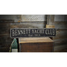 Yacht Club Est. Date Rustic Wood Sign