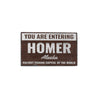 Homer Alaska Rustic Wood Sign