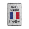 France is Calling Rustic Wood Sign