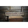 Lake and City Rustic Wood Sign