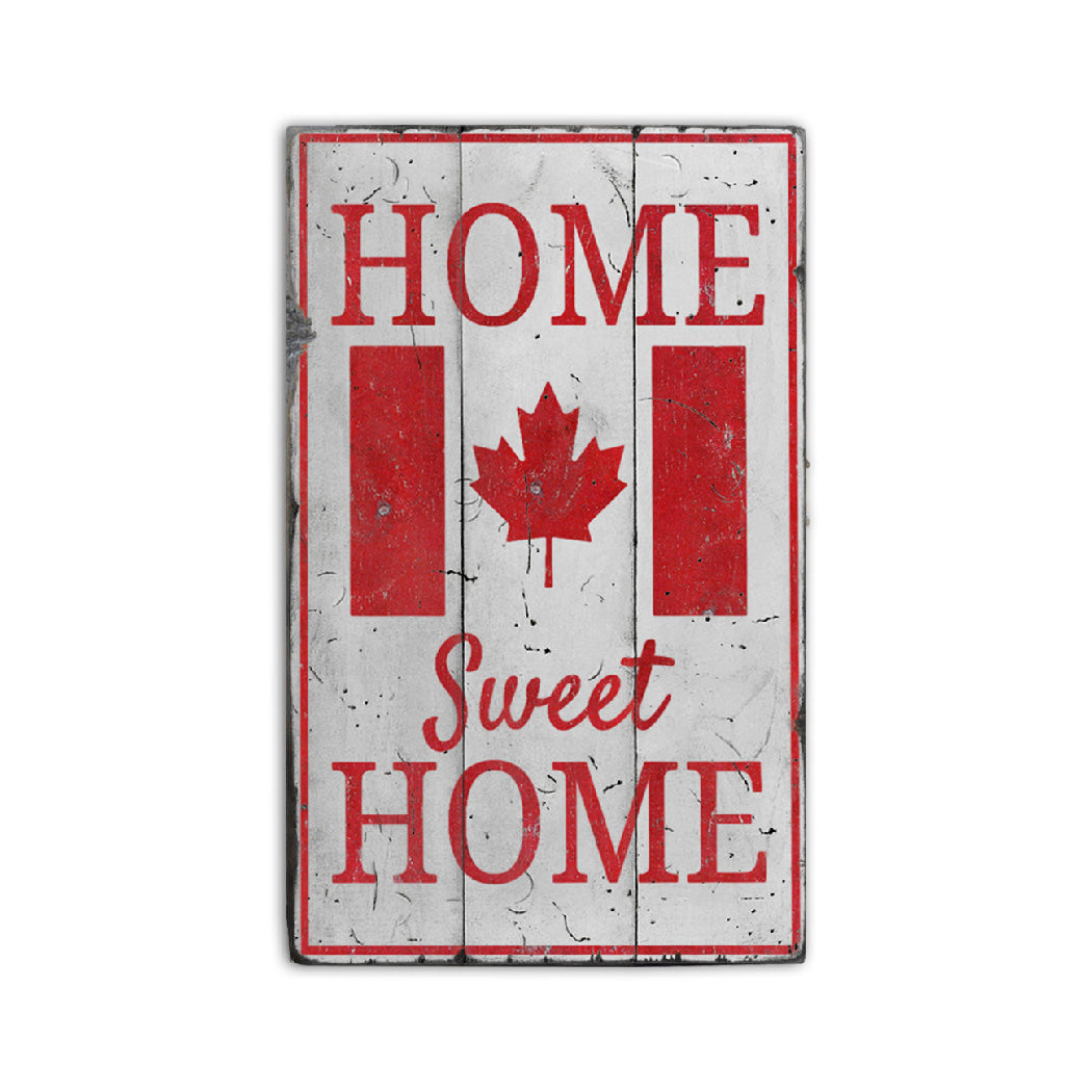 Canadian Home Rustic Wood Sign