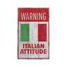 Italian Attitude Rustic Wood Sign