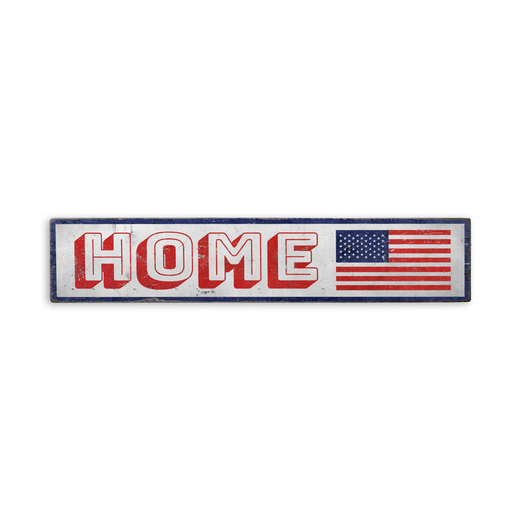 American Home Rustic Wood Sign