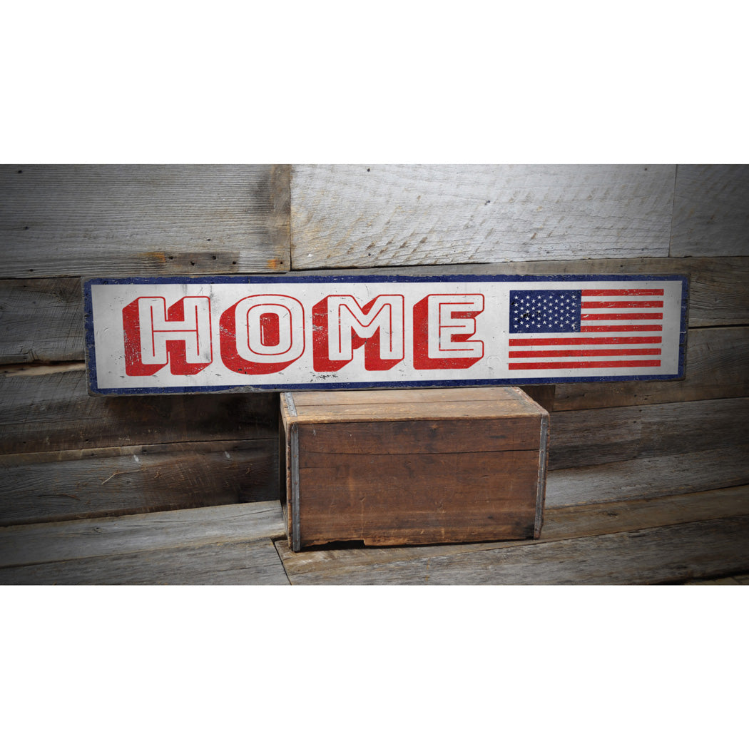 American Home Rustic Wood Sign