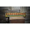 City State Campground Rustic Wood Sign