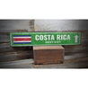 Costa Rica Rustic Wood Sign