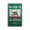 Welcome to California Rustic Wood Sign