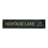 Lake Mileage Rustic Wood Sign