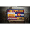 Denver Rustic Wood Sign