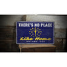 No Place Like Home Indiana Rustic Wood Sign