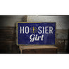 Hoosier Girl Rustic Wood Sign