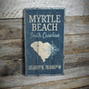 Myrtle Beach Rustic Wood Sign