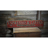 Coffee Shop Rustic Wood Sign