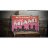 Beautiful Miami Rustic Wood Sign