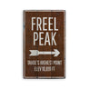 Freel Peak Rustic Wood Sign