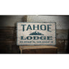 Tahoe Lodge Rustic Wood Sign