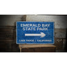 Emerald Bay State Park Rustic Wood Sign