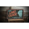 Visit Lake Tahoe Rustic Wood Sign