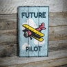 Future Pilot Kid's Room Rustic Wood Sign