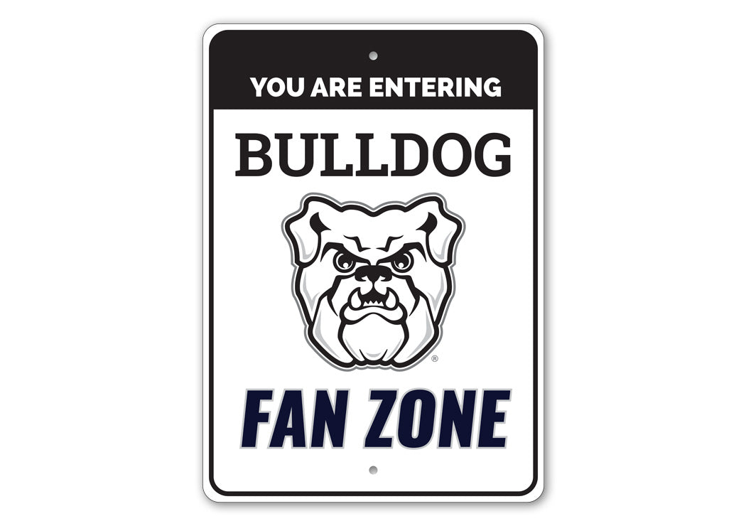 Bulldog Fan Zone Butler University Sign