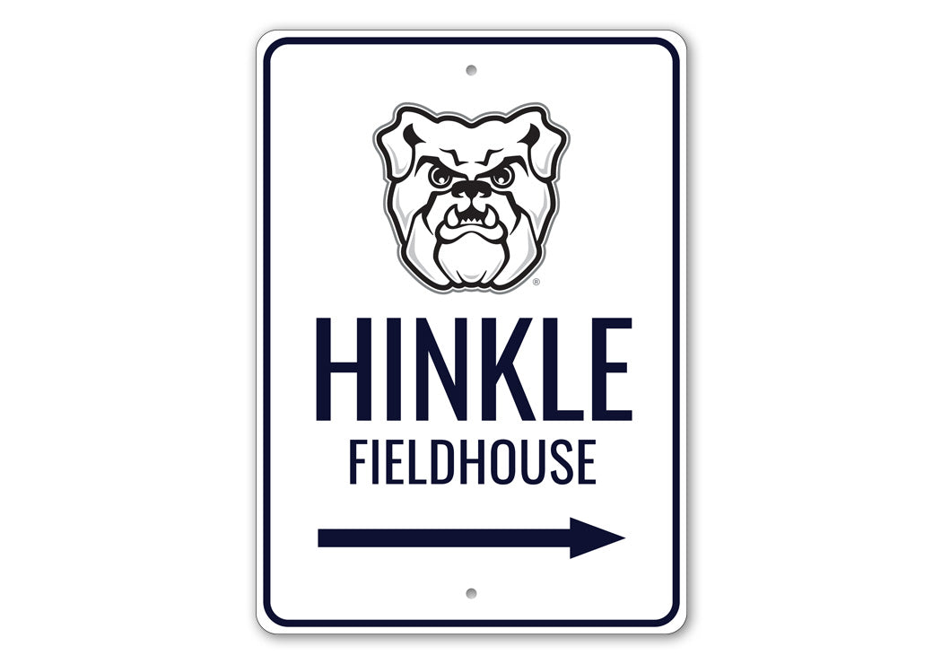 Hinkle Fieldhouse Butler Bulldogs Arena Arrow Sign