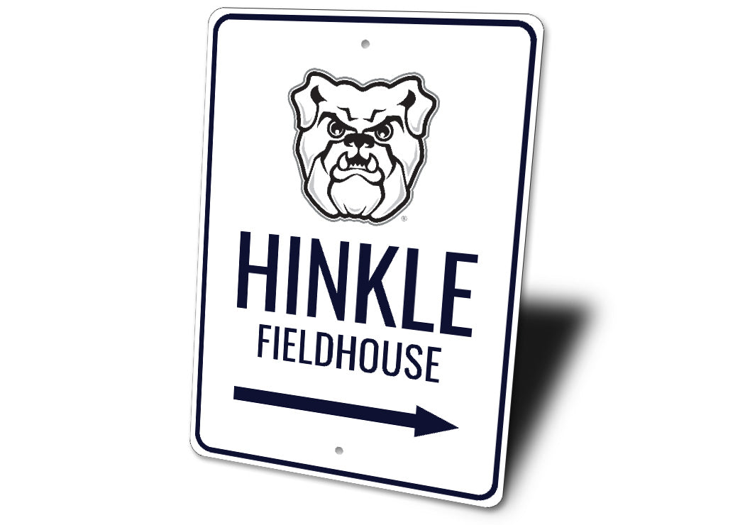 Hinkle Fieldhouse Butler Bulldogs Arena Arrow Sign