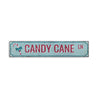 Candy Cane Ln Lane Holiday Rustic Wood Sign