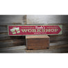 Santa's Workshop North Pole Rustic Wood Sign