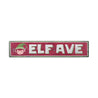 Elf Avenue Holiday Rustic Wood Sign