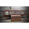 Hot Cocoa CT Yuletide Rustic Wood Sign