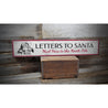 Letters to Santa Holiday Rustic Wood Sign