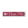 North Pole Snowflake Christmas Rustic Wood Sign