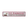 Reserved Parking for Reindeer Holiday Rustic Wood Sign