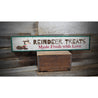 Reindeer Treats Holiday Rustic Wood Sign