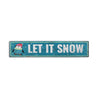 Let It Snow Penguin Holiday Rustic Wood Sign