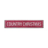 Red Country Christmas Rustic Wood Sign