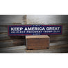 Re-Elect Trump 2024 Rustic Wood Sign