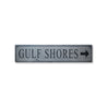 Gulf Shores Arrow Rustic Wood Sign