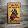 Eat My Rust Hot Rod Club Rustic Wood Sign