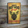 Hot Rod Garage Established Date Rustic Wood Sign