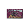 Customs and Classics Shop Rustic Wood Sign