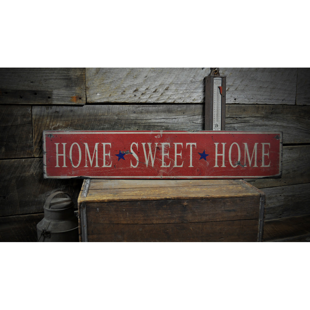 Home Sweet Home Rustic Wood Sign