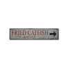 Fried Catfish For Sale Rustic Wood Sign