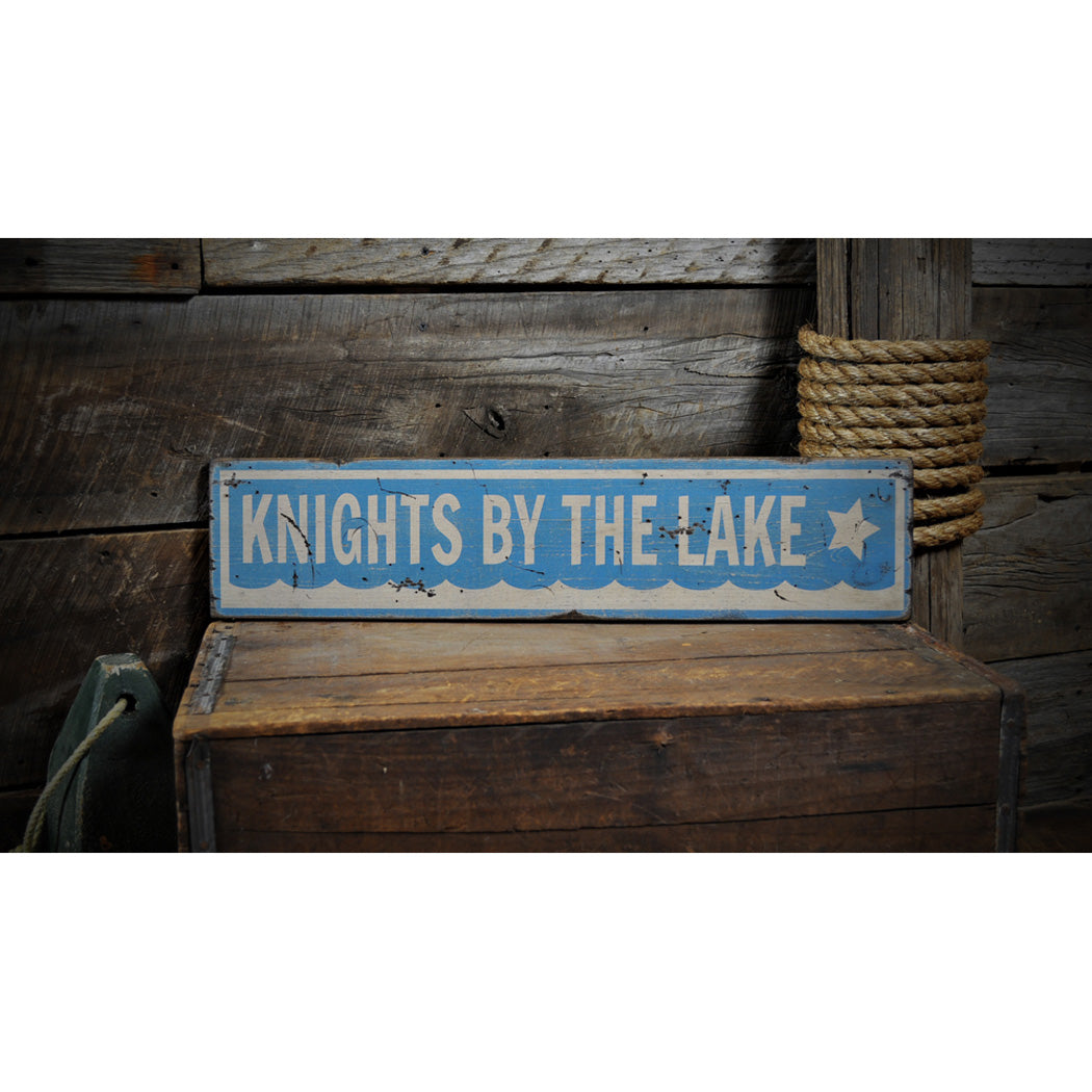 Lake House Star Rustic Wood Sign