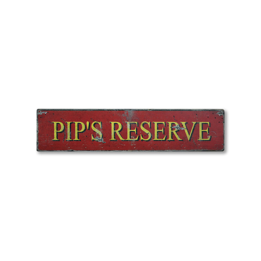 Place or Reserve Rustic Wood Sign