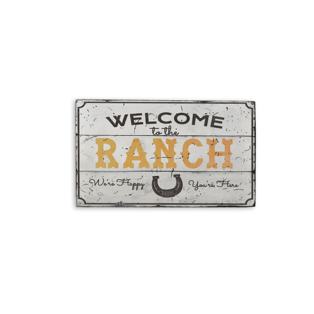 Ranch Welcome Rustic Wood Sign