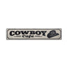 Cowboy Cafe Rustic Wood Sign