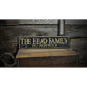 Family & Address Rustic Wood Sign