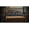 Cigar Shop Est Date Rustic Wood Sign